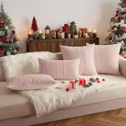 YCOLL Christmas Pillow Covers 12x20, Modern Accent Lumbar Throw Pillow Covers - Image 2