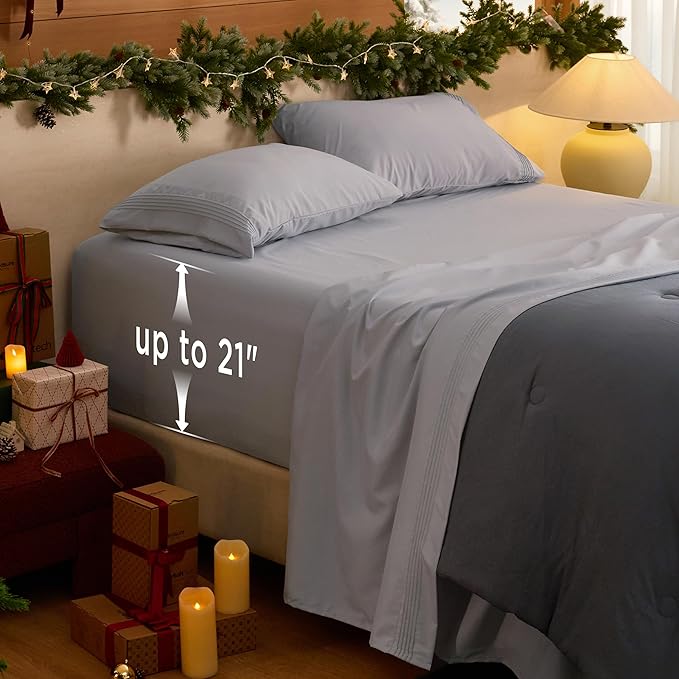 Bedsure Deep Pocket Full Size Bed Sheets Set by BEDSURE