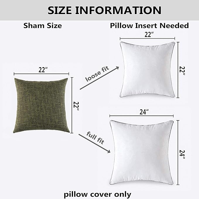 Kevin Textile Cotton Linen Soft Decorative Square Throw Pillow Covers Cushion - Image 6