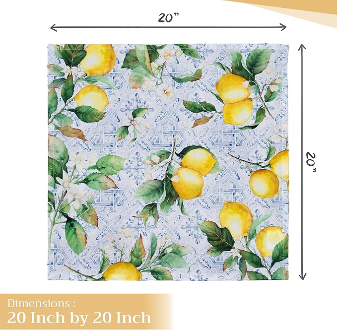 Maison d' Hermine Cloth Napkins Set of 4 100% Cotton Everyday Reusable Square - Image 4