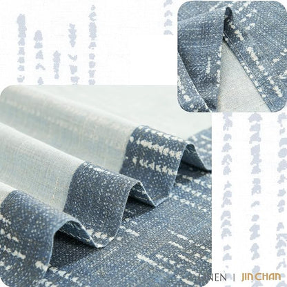 jinchan Boho Kitchen Curtains Linen Tier Curtains 24 Inch Bohemian Cafe - Image 9