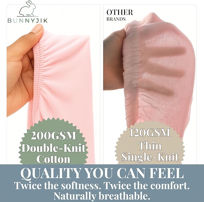 GOTS Organic Bedside Bassinet Sheets 33x20 - Image 3