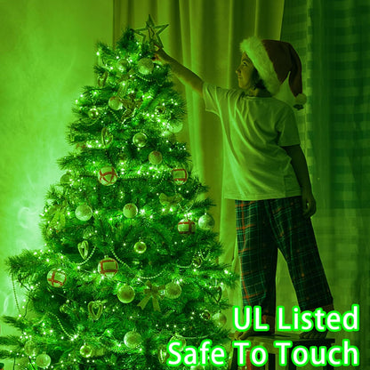 403 FT 1000 LED Halloween Lights Outdoor Fairy String Lights Plug in, Green