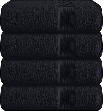 belizzi home 4 pack bath towel set 27x54, main product view