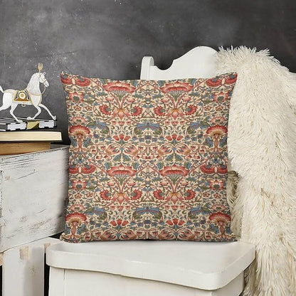 William Morris Floral Original Throw Pillow Covers Boho Chic Retro Floral Cozy - Image 2