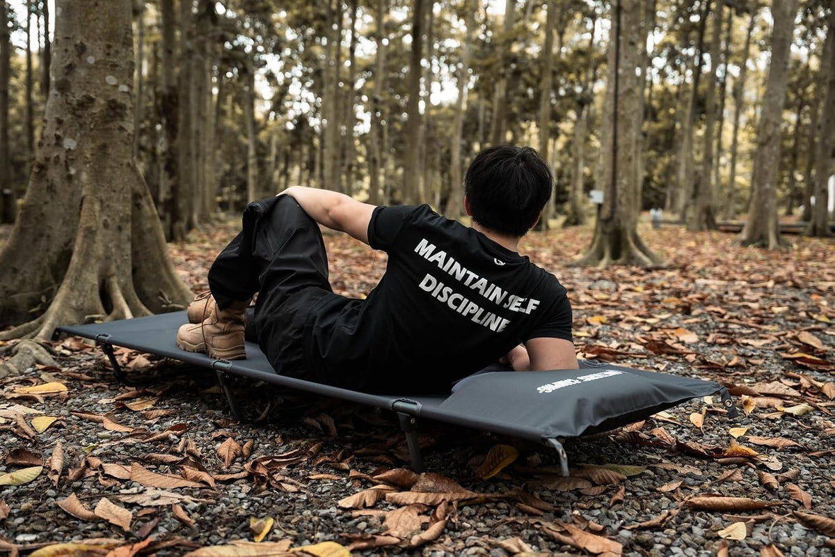 onetigris supragris camping cot, ultralight & compact, support, view 9