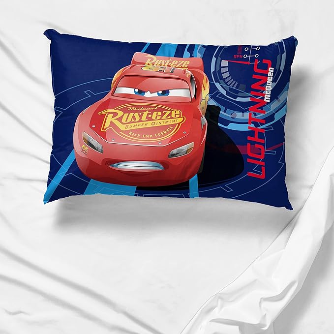 Jay Franco Disney Pixar Cars Lightning Speed 1 Single Reversible Pillowcase - Image 4