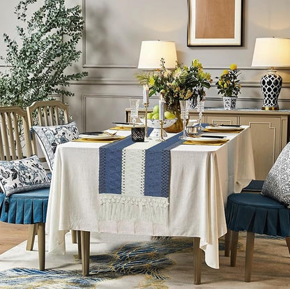 FEXIA Blue Table Runner for Home Decor - Image 6