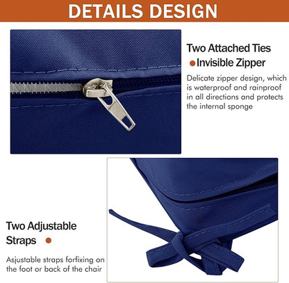 Outdoor Chair Cushions 18.5x16 Inch Waterproof Patio Chair Cushions - Image 7