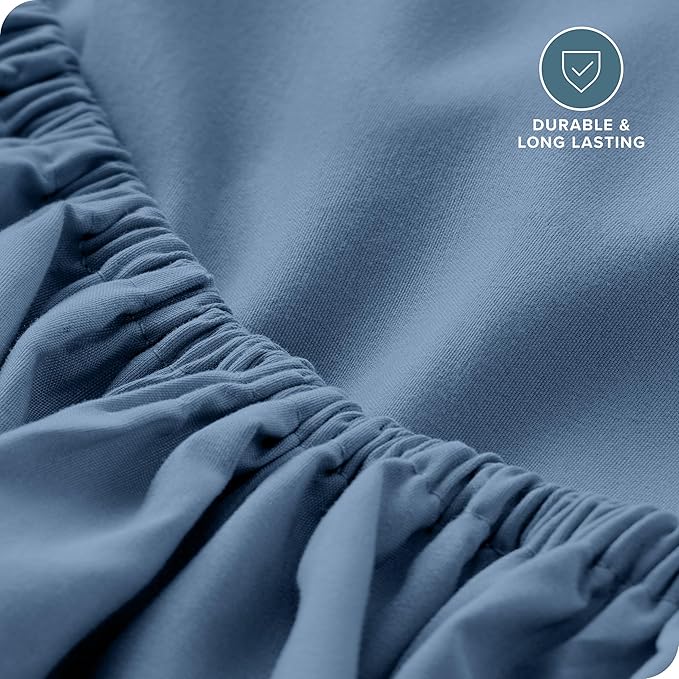 Bare Home Fitted Bottom Sheet Queen Size - Image 5
