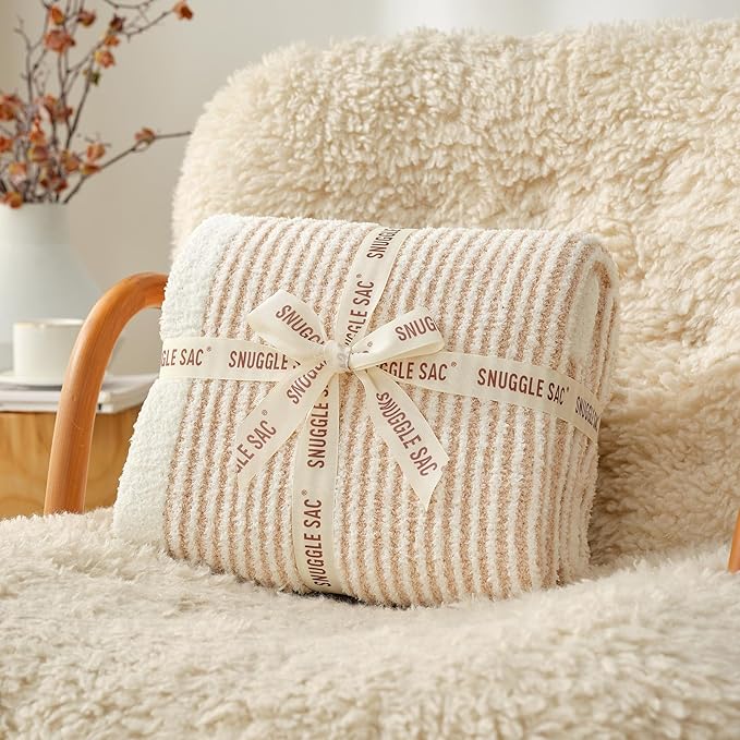 Snuggle Sac Stripe Soft Throw Blanket - Image 5