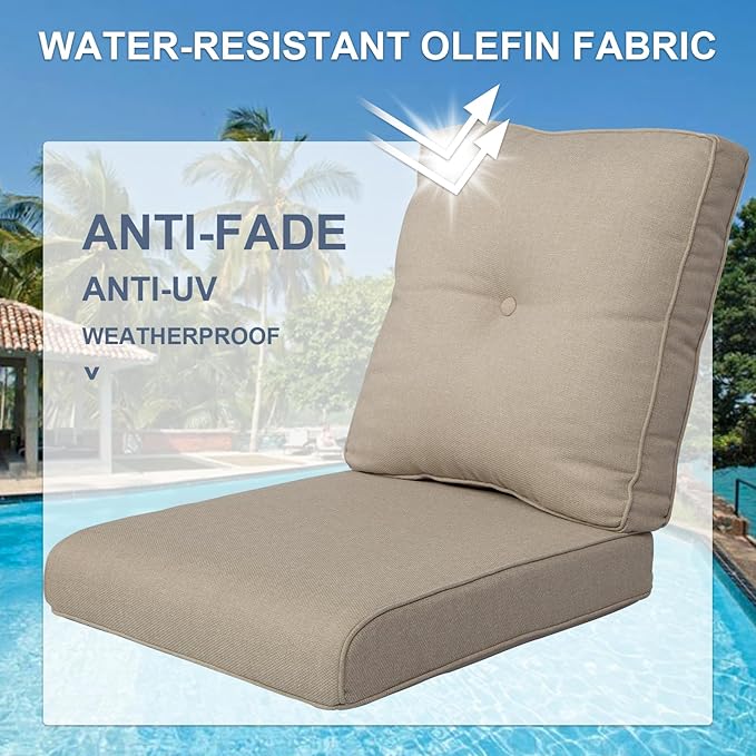 Rilyson Patio Cushions for Outdoor Furniture - Image 4