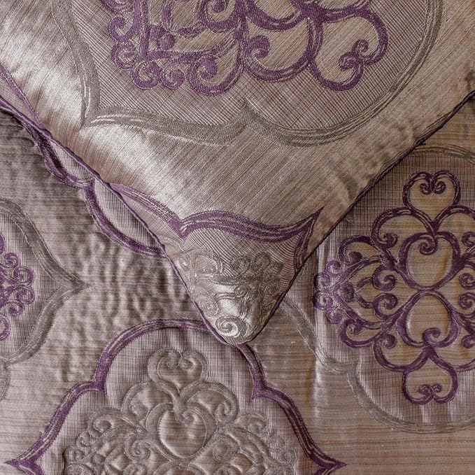 The HomeCentric King/Queen/Twin Purple Decorative Queen 74"x18" Bed Runner - Image 4