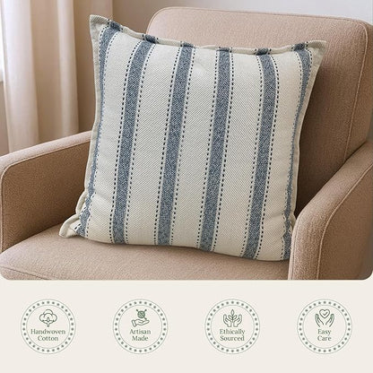 SanVia Scandi Nest Premium Cotton Throw Pillow Covers, 20 x 20 Inches, - Image 4