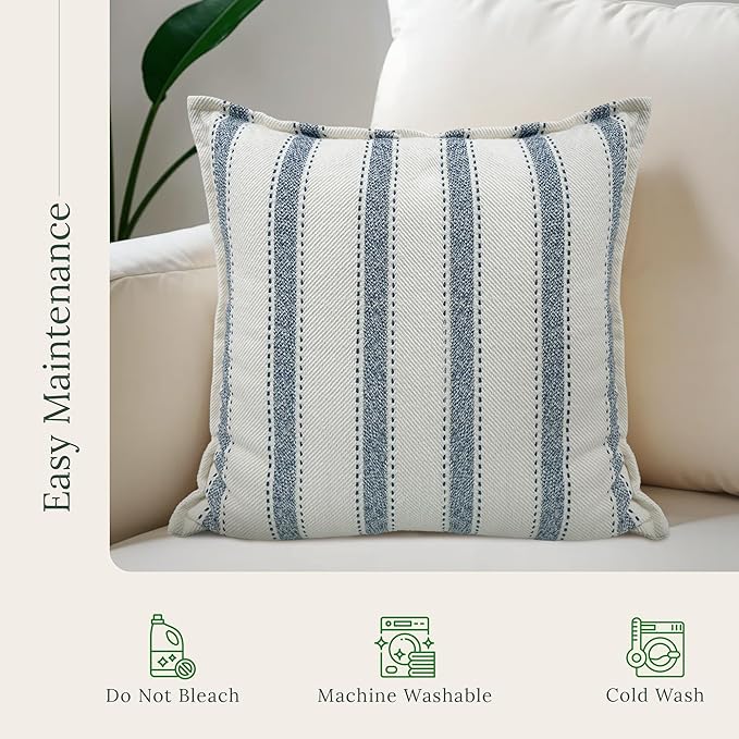 SanVia Scandi Nest Premium Cotton Throw Pillow Covers, 20 x 20 Inches, - Image 6
