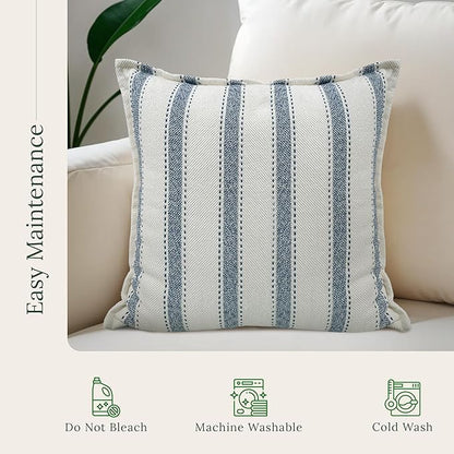 SanVia Scandi Nest Premium Cotton Throw Pillow Covers, 20 x 20 Inches, - Image 6