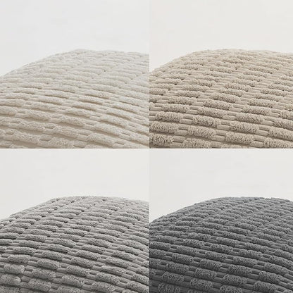 Fancy Homi Set of 4 Grey and White Lumbar Rectangle Decorative Throw Pillow - Image 4