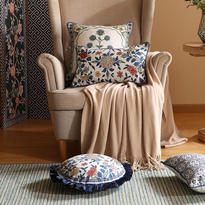 patdrea Designer Throw Pillow Covers, Euro Elegant Linen - Image 3
