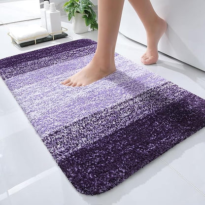 OLANLY Bathroom Rugs Mat 24x16, Extra Soft Absorbent Microfiber Bath Rugs by OLANLY