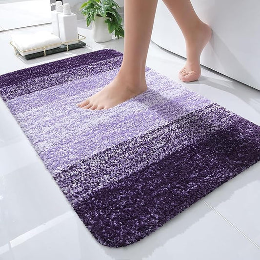 OLANLY Bathroom Rugs Mat 24x16, Extra Soft Absorbent Microfiber Bath Rugs by OLANLY