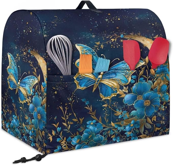 Blue Butterfly Flower Mixer Covers Dust Mixer Covers - Image 2