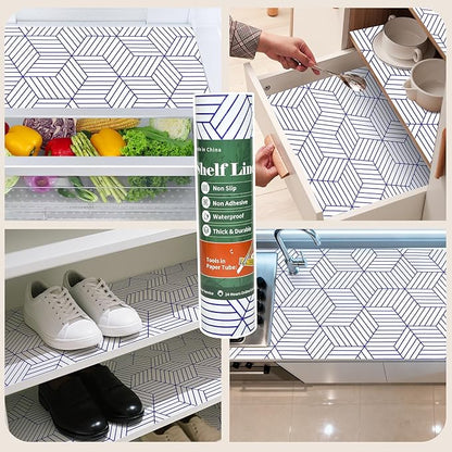 Shelf Liners for Kitchen Cabinets 17.3in x 20FT, Non Adhesive Cabinet Liner - Image 9
