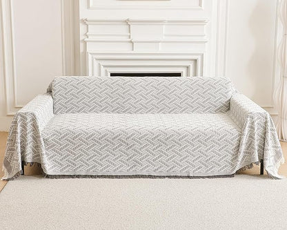AIVIA Loveseat Cover Sheet Blanket, Reversible Anti Slip Cushion Covers by AIVIAChairCouchSofaCoverThrowBlanket