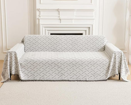 AIVIA Loveseat Cover Sheet Blanket, Reversible Anti Slip Cushion Covers by AIVIAChairCouchSofaCoverThrowBlanket