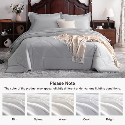 NTBAY Queen Comforter Set with Sheets, 7 Pieces Soft and Breathable Queen - Image 8