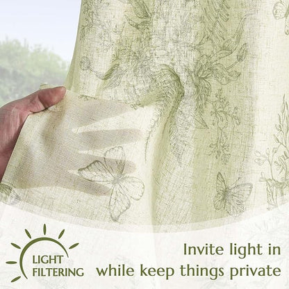 jinchan Half Window Curtains Small Drapes - Image 7