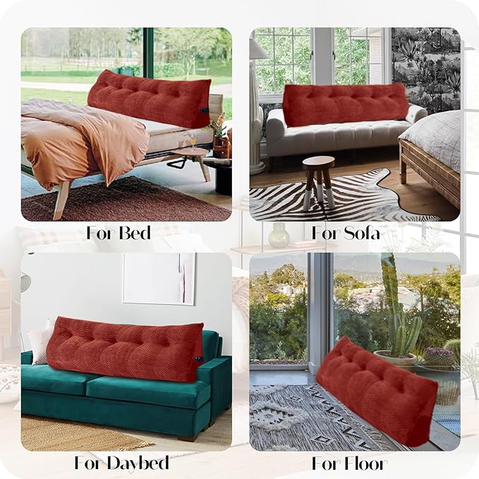 Large Bolster Triangular Headboard Wedge Backrest Positioning Support Bed Rest - Image 5