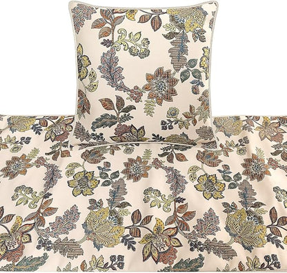 The HomeCentric King Queen Twin Multi Color & Ivory Designer Full 68"x18" Bed - Image 2
