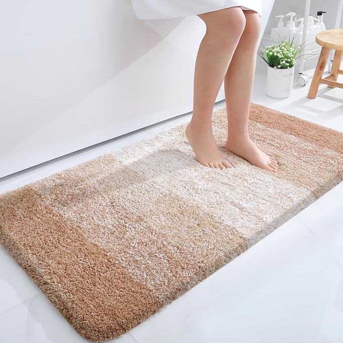 OLANLY Bathroom Runner Rugs 44x24, Extra Soft Absorbent Microfiber Bath Rugs by OLANLY
