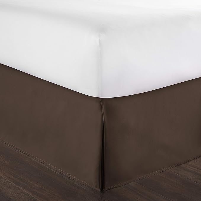 Bed Skirt - 100% Cotton 800 Thread Count Box Pleated Bed Skirt - Luxury Pleated - Image 3