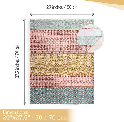 Maison d' Hermine Kitchen Towels Set of 3 100% Cotton 27.50" x 20" Reusable - Image 4