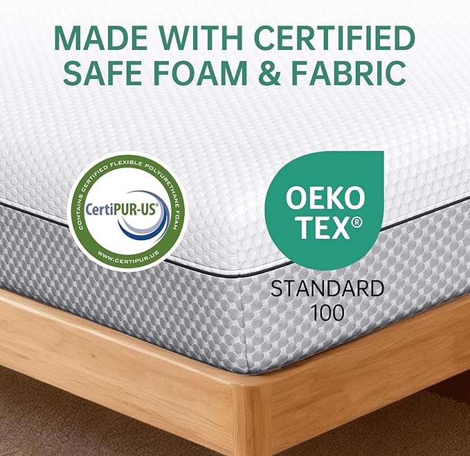 EYN Memory Foam Mattress Cooling Gel Size Matress in A Box Bed Frame Pressure - Image 2