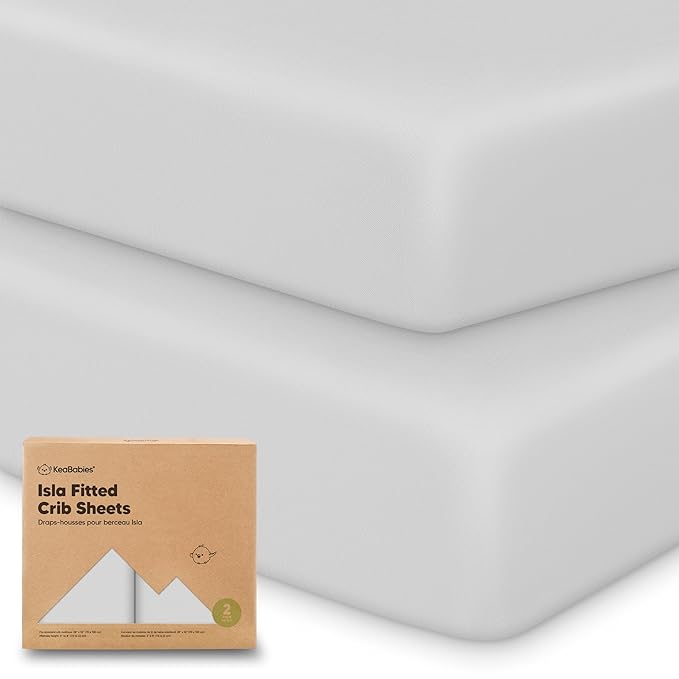 KeaBabies 2-Pack Baby Crib Sheets by KeaBabies