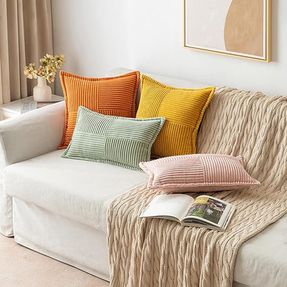 MIULEE Burnt Orange Decorative Throw Pillow Covers - Image 4