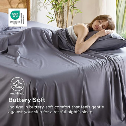 Bedsure Queen Sheet Set, Cooling Sheets - Image 3