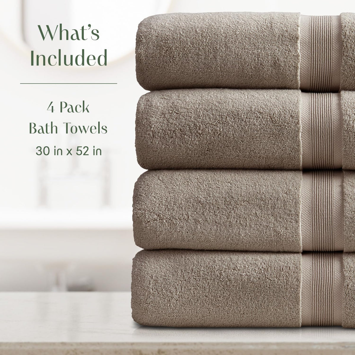 springtree home luxury bamboo rayon plush bath towel shown in use