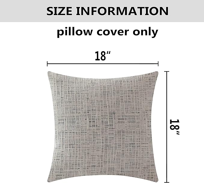 Home Brilliant Decorative Accent Pillow Covers Chenille Throw Pillows - Image 5