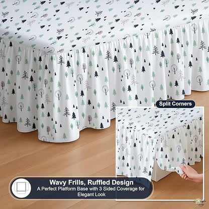Cottington Lane Ruffled Bed Skirt Full Size - Image 7