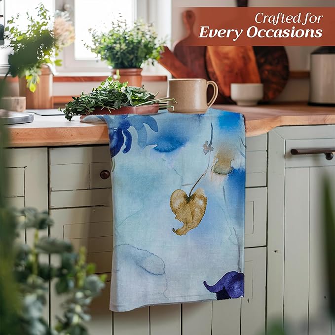 Maison d' Hermine Kitchen Towels Set of 2 100% Cotton 27.50" x 20" Reusable - Image 5