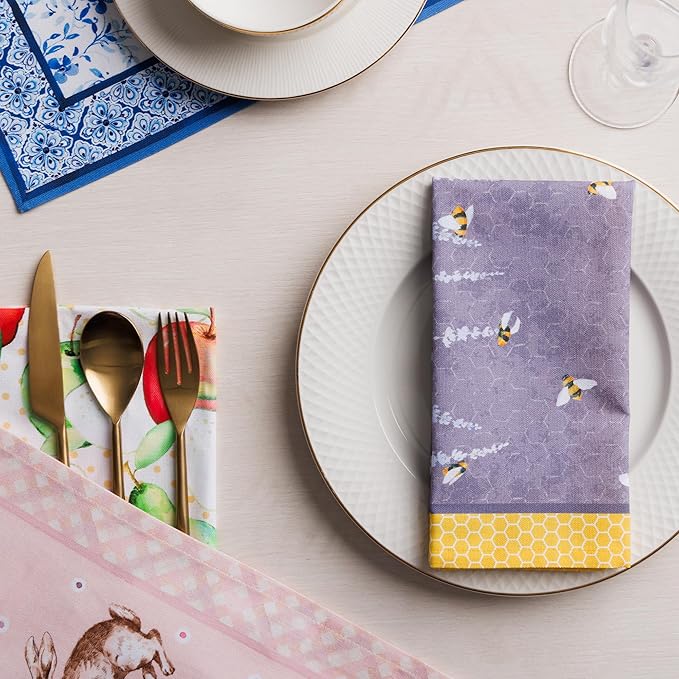Maison d' Hermine Cloth Napkins Set of 4 100% Cotton Soft & Durable Everyday - Image 9