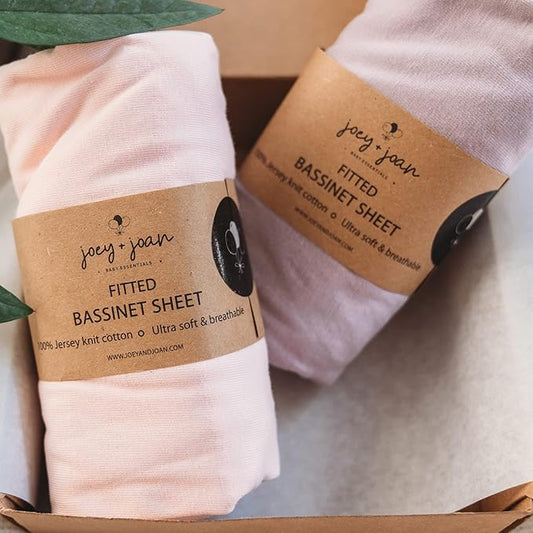 Bassinet Fitted Sheets Compatible by JoeyJoan
