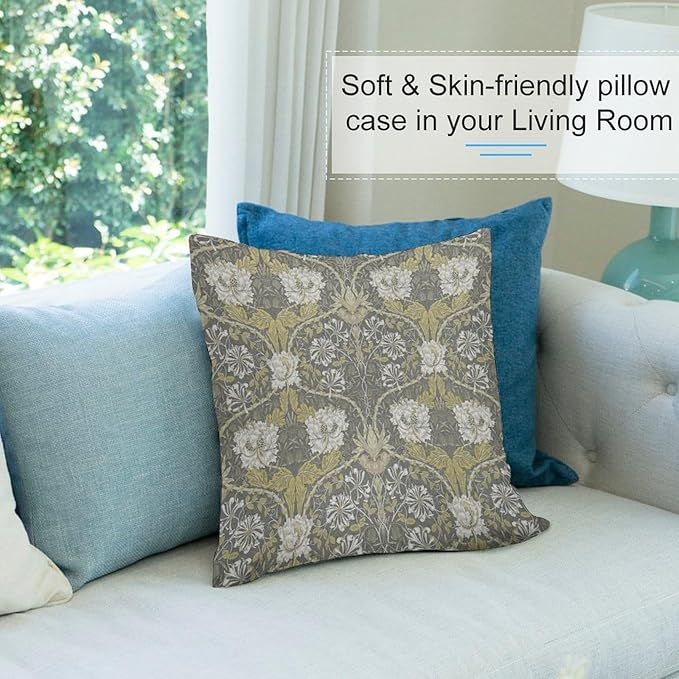 William Morris Floral Original Throw Pillow Covers - Image 6