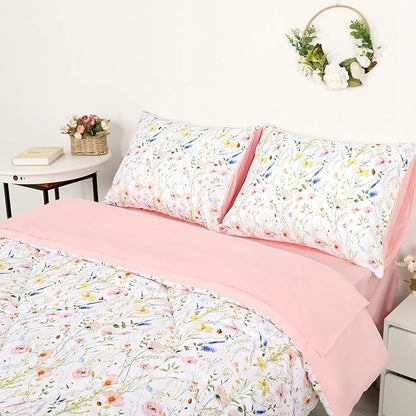 Twin Size Toddler Bedding Set for Girls- 5 Piece Toddler Girl Bedding, Super - Image 9