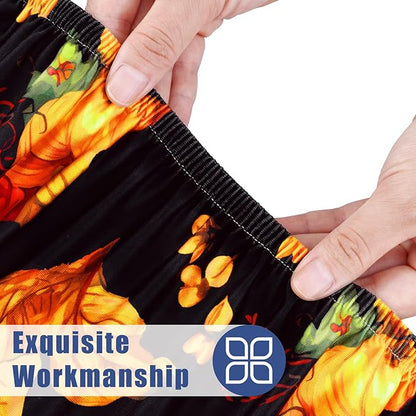 Round Spandex Thanksgiving Tablecloth, Elastic Fitted Waterproof Tablecloths - Image 4