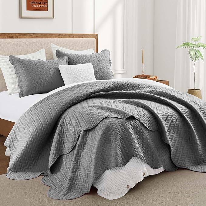 IR Imperial Rooms California King Quilt Bedding Set Size + 2 Pillow Shams - Image 3