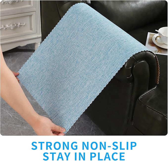Sofa Arm Cover, Non Slip Couch Arm Cover Washable Recliner Chair Armrest Covers - Image 4